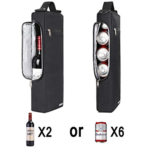 AROUY Golf Cooler Bag/ Accessories for Men and Small Soft Insulated Beer Cooler Holds a 6 Pack of Cans or Two Bottles of Wine, Sports Bags - Image 2