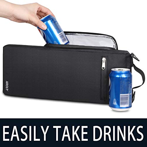 AROUY Golf Cooler Bag/ Accessories for Men and Small Soft Insulated Beer Cooler Holds a 6 Pack of Cans or Two Bottles of Wine, Sports Bags - Image 5
