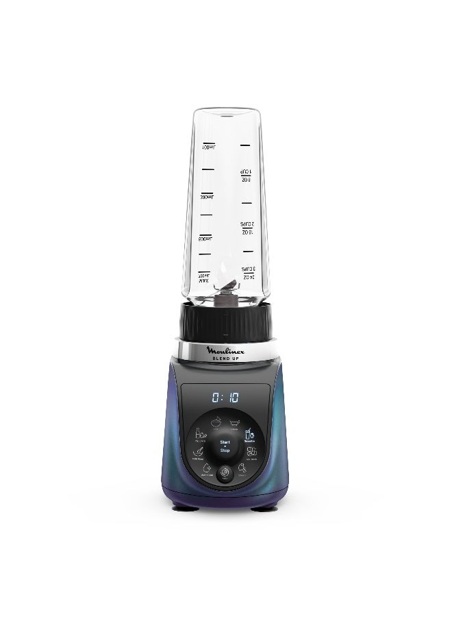 MOULINEX Blend Up | Powerful Mini Blender | 1000 W | 0.85 L Capicity  | 8 Automatic Programs | Ice Crush | Easy to clean | Silence Mode | Blue | LM19H4M0 0.85 L 1000 W LM19H4M0 blue - Image 2