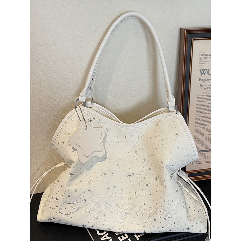 Women's Star Print Large Tote Bag - Image 1
