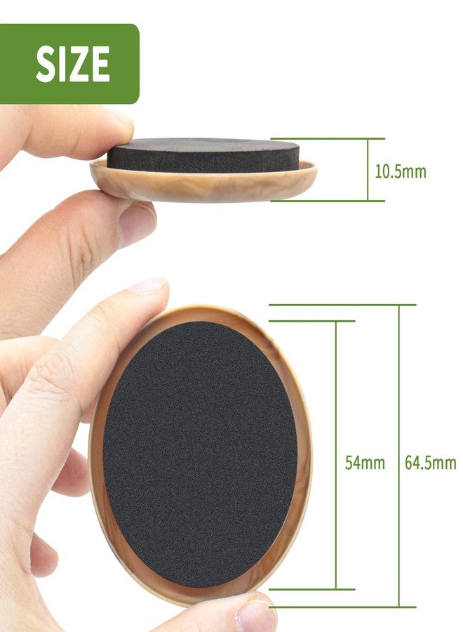 COVERCORNER Furniture Sliders for Carpet 8 PCS - 2 1/2 inch Furniture Moving Slider Chair Legs Floors Protectors Furniture Movers Sliders - Move Your Furniture Easy & Safely(for Carpet) Beige Coffee - Image 3