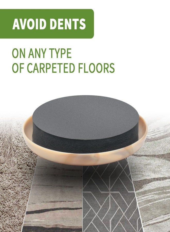 COVERCORNER Furniture Sliders for Carpet 8 PCS - 2 1/2 inch Furniture Moving Slider Chair Legs Floors Protectors Furniture Movers Sliders - Move Your Furniture Easy & Safely(for Carpet) Beige Coffee - Image 4