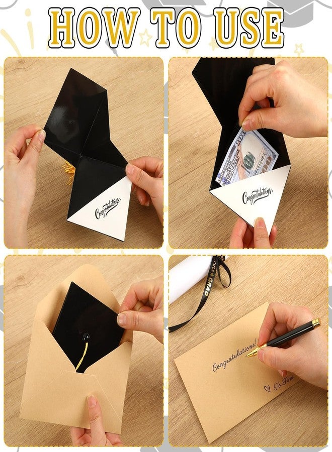 JULMELON 8 Pack Graduation Money Holders 2026, Graduation Cash Holder with Envelope Tassel Grad Cap Design Congratulations Grad Money Gift for Class of 2026 High School College University Graduates - Image 3
