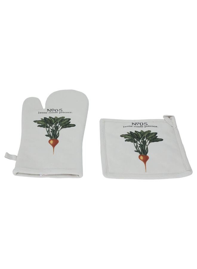 Alsaif Gloves And Pot Holders Set 20×20 Beige - Image 1