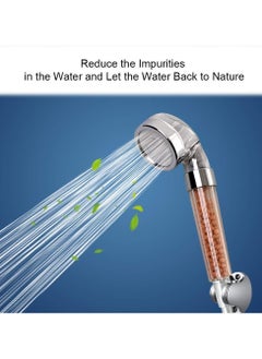 Vicloon Shower Head, Ionic Shower Head 3-Layer Filtration High Pressure Water Saving Handheld Showerheads, Shower Head Filter for Hard Water with Water Filtration Stones  - Image 2