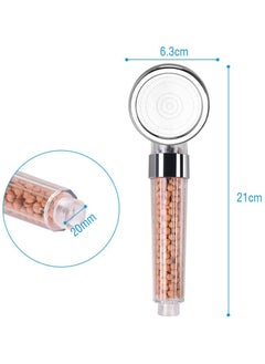 Vicloon Shower Head, Ionic Shower Head 3-Layer Filtration High Pressure Water Saving Handheld Showerheads, Shower Head Filter for Hard Water with Water Filtration Stones  - Image 5