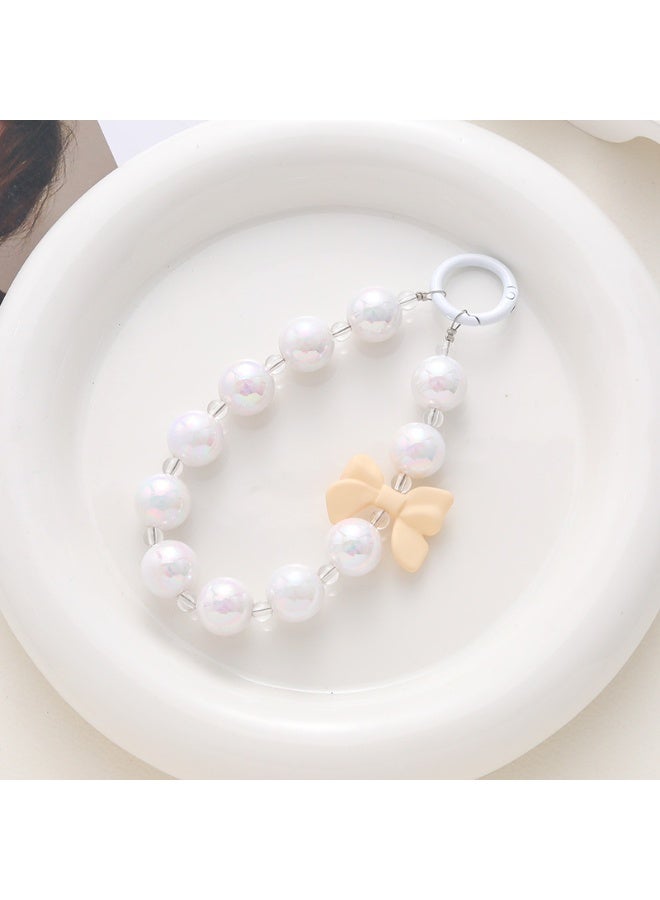 NIBEMINENT Phone Charm/ Chain Strap for Women Girls, Beads Cell Phone Case Lanyard Wrist Strap - Image 1