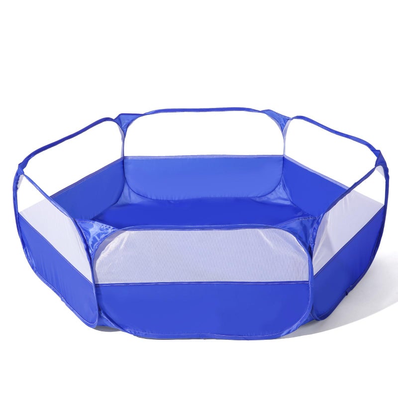 TRENDPLAY Foldable Ball Pit for Toddlers Large Pop Up Ball Pits Kids Play Tent Crawl Playpen Ball Pool Playhouse Playpen with Storage Bag for Boys Girls Dogs Cats Ferrets Indoor Outdoor Blue - Image 3