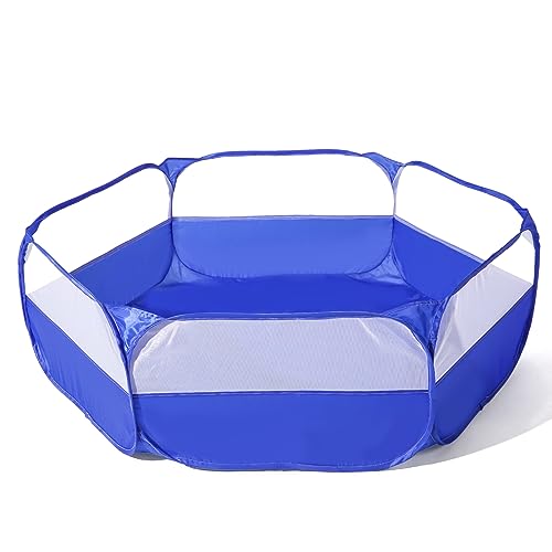 TRENDPLAY Foldable Ball Pit for Toddlers Large Pop Up Ball Pits Kids Play Tent Crawl Playpen Ball Pool Playhouse Playpen with Storage Bag for Boys Girls Dogs Cats Ferrets Indoor Outdoor Blue - Image 1