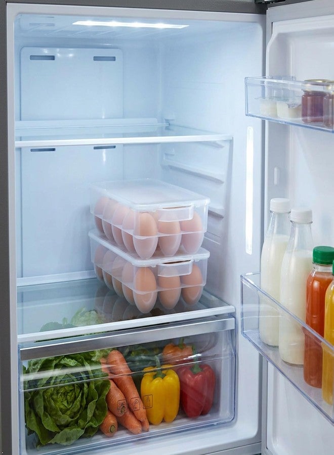Begale 4-Pack Clear Egg Tray Container with Lid, Plastic Covered Egg Holder for Refrigerator, Fits 18 x 4 Eggs (72 Eggs) - Image 4