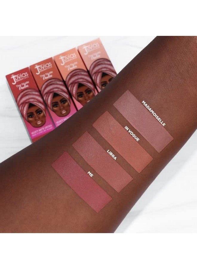 Juvia's Place أحمر شفاه جوبيا بلايس المخملي غير اللامع ليبرا - أحمر شفاه غير لامع، أحمر شفاه طويل الأمد، مكياج شفاه غني بالألوان، أحمر شفاه كريمي بلمسة غير لامعة، منتجات الجمال والشفاه - Image 5