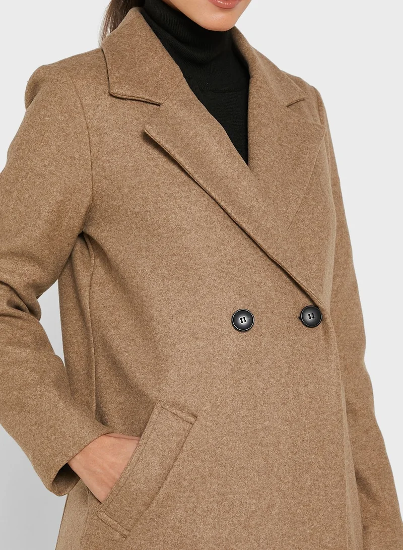 VERO MODA Double Breasted Longline Jacket