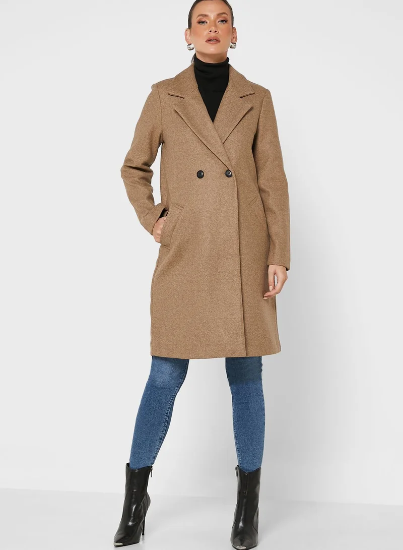 VERO MODA Double Breasted Longline Jacket