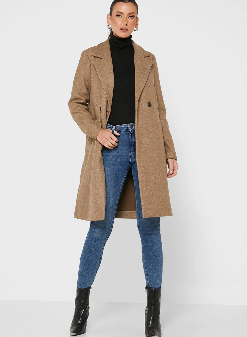 VERO MODA Double Breasted Longline Jacket
