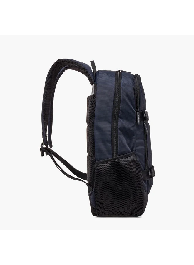 Kappa Unisex Solid School Backpack with Adjustable Straps and Zip Closure - 14x30x46 cm