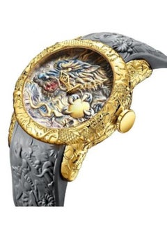 BIDEN Luxury Dragon Sculpture Men's Watch Hip Hop Quartz Watches Creative Waterproof  Watches  - Image 1