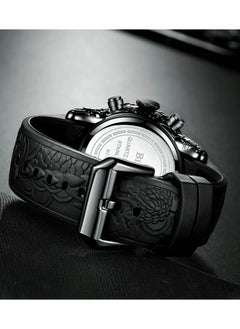 BIDEN Luxury Dragon Sculpture Men's Watch Hip Hop Quartz Watches Creative Waterproof  Watches  - Image 5