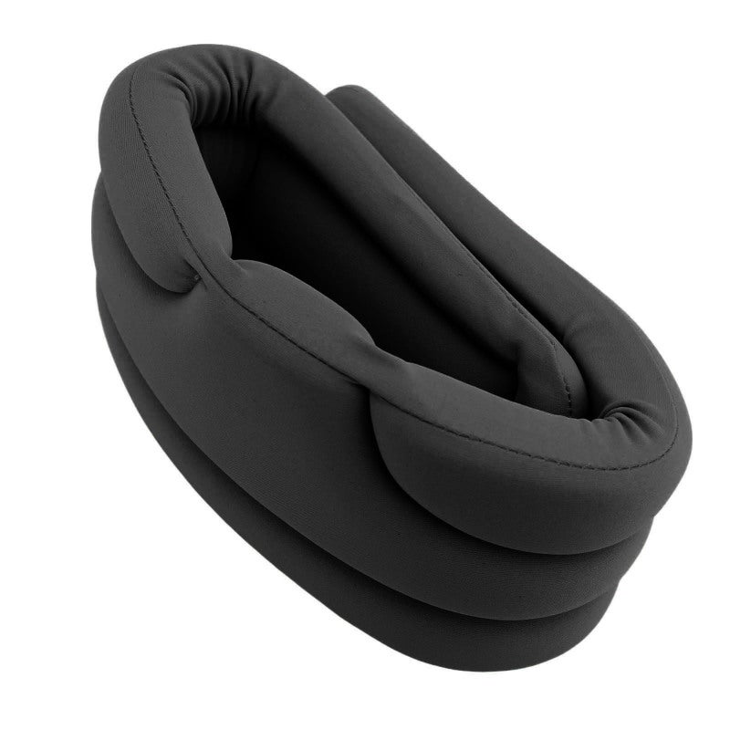 Adjustable Cervical Collar Ergonomic Breathable Black Neck Brace - Lightweight Portable Neck Support for Travel Sleep Neck Pain Relief - Image 5