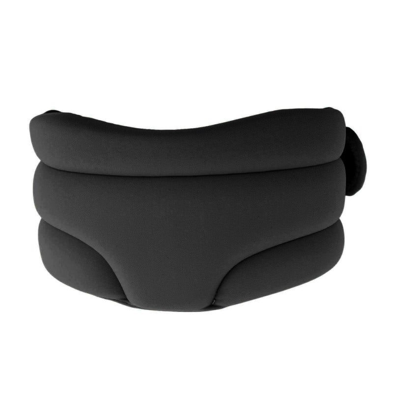 Adjustable Cervical Collar Ergonomic Breathable Black Neck Brace - Lightweight Portable Neck Support for Travel Sleep Neck Pain Relief - Image 1