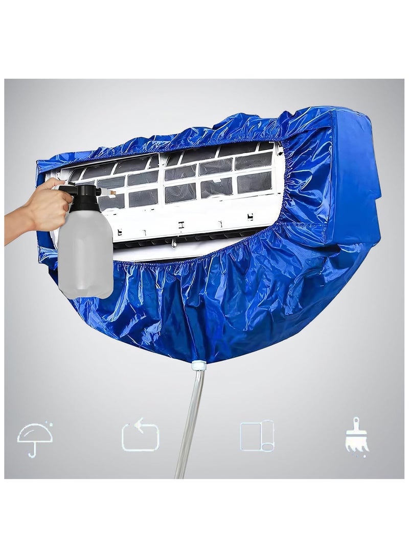 Air Conditioning Cleaning Waterproof Cover with Drain Outlet, Mini Split Cleaning Bag, Mini Split Cleaning Bag Waterproof Cover For Large Size (2P-3P) - Image 3