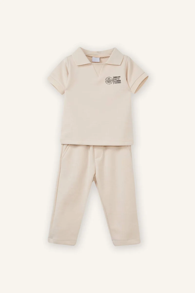 DeFacto 2 piece Regular Fit Slogan Set