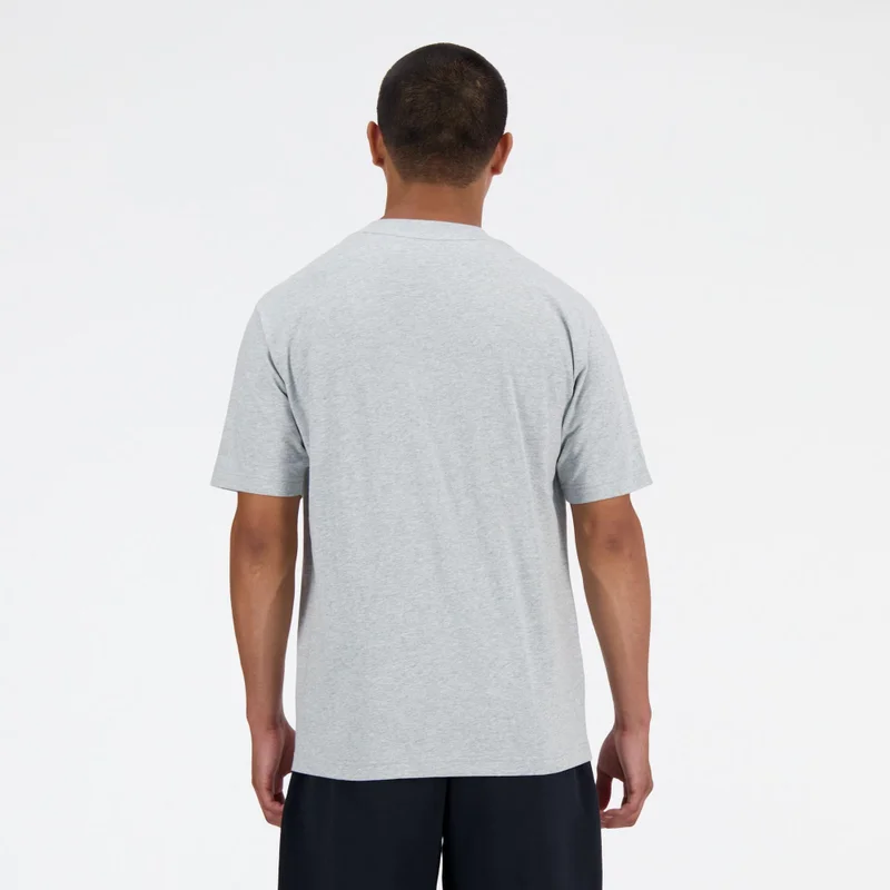 New Balance Athletic Grey Sport Essentials Cotton T-Shirt for Men | Best Price UAE