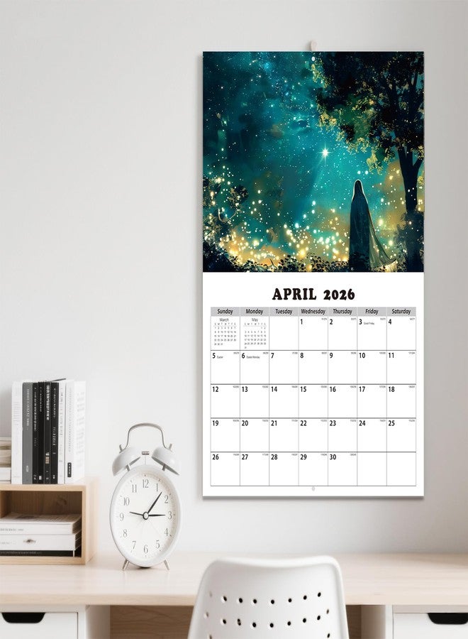 Dayvorax 2026 Wall Calendar - Monthly Calendar 2026-2027, Jan 2026 - Jan 2027, 11" x 16.5", Large Wall Calendar with Thick Paper, Large Blocks, Home or Office Calendar, Magic Fairy - Image 2