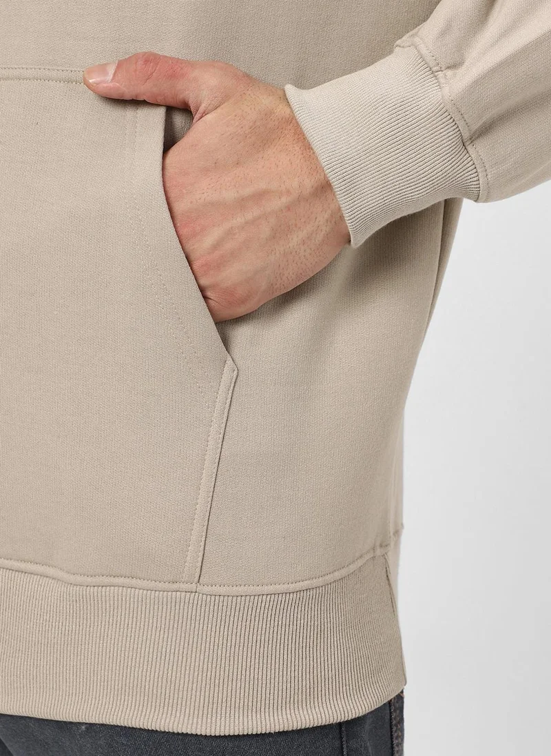 Urbano Fashion  Urbano Fashion Men's Silver Lining Cotton Solid Oversized Hooded Neck Sweatshirt for Men | Best Price UAE