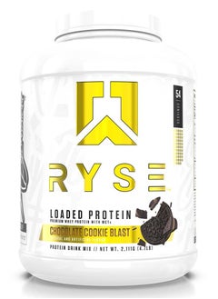 RYSE Loaded Premium Whey Protein, Chocolate Cookie Blast, 54 servings  - Image 1