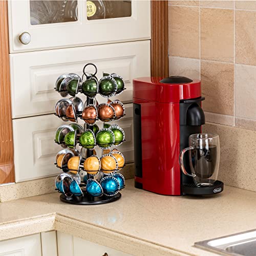Rice rat 5 Tier Vertuo Carousel Stand Storage for Nespresso Vertuo Pod Coffee Pod Holder (50 Pods Capacity) - Image 5