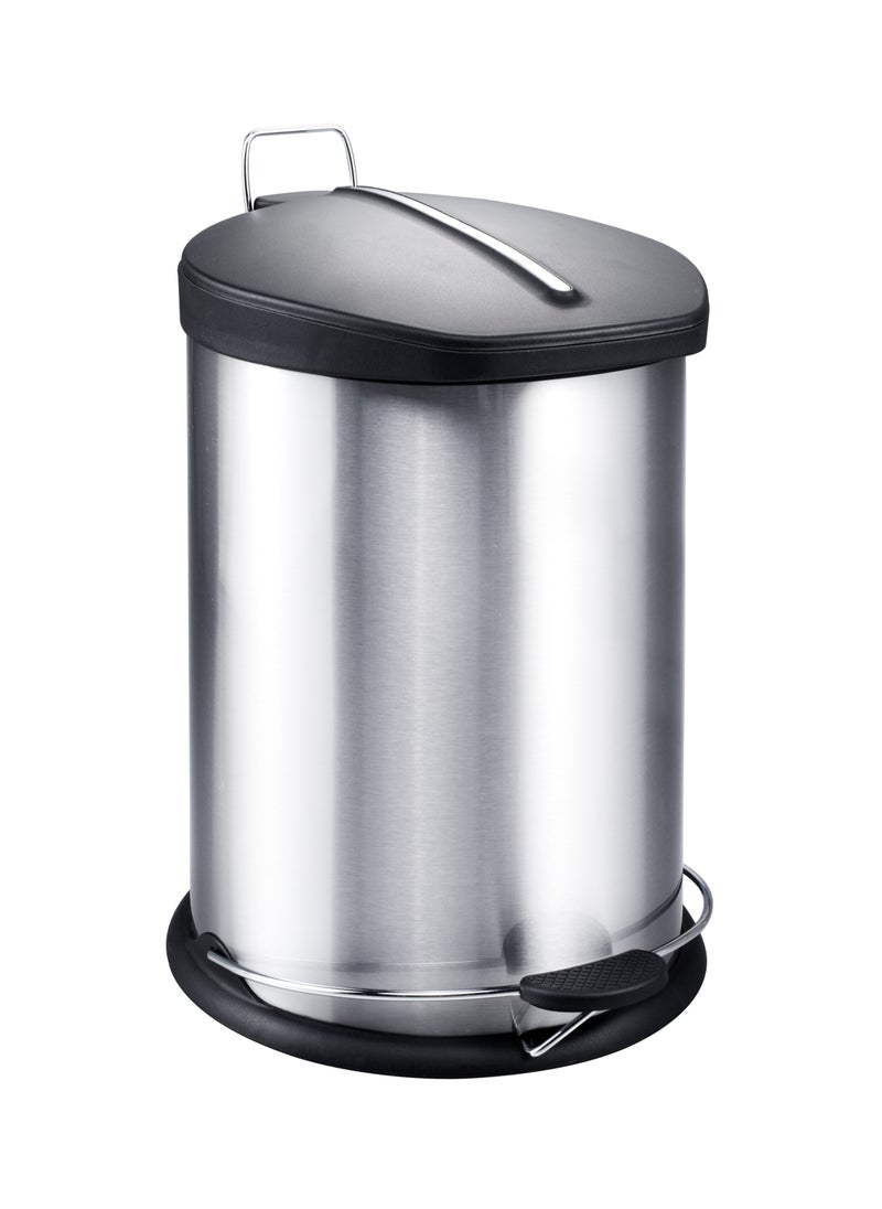 Home Maker 12L Stainless Steel Step Bin – Soft-Close Lid, Fingerprint-Resistant, Hands-Free Pedal for Home & Office  - Image 1