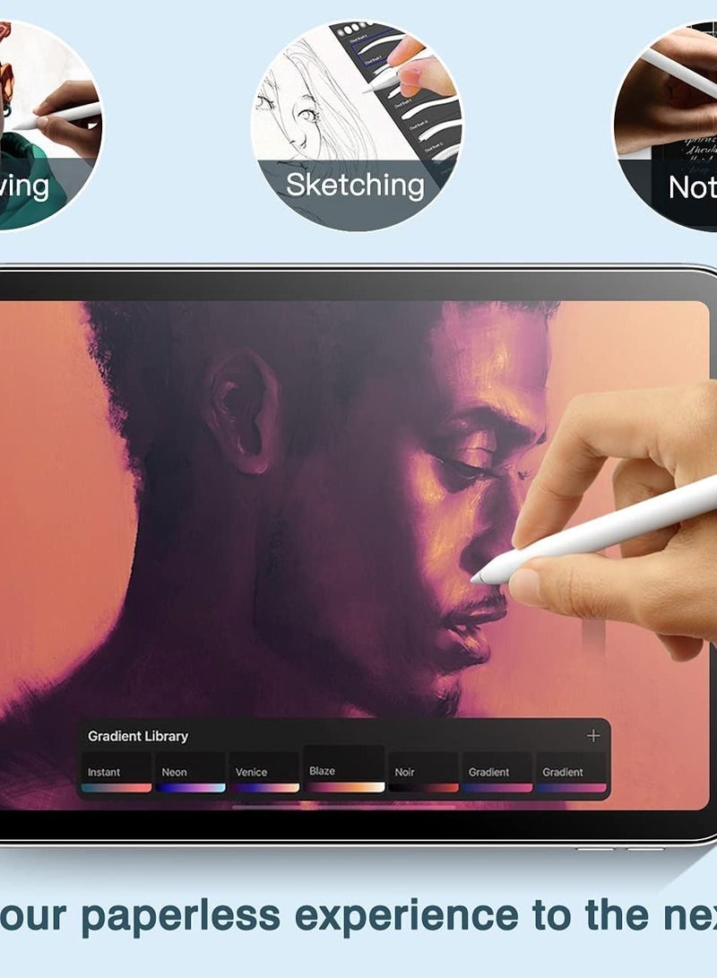 Paperfeel Screen Protector Compatible with iPad Mini 7th 8.3 inch 2024 and iPad Mini 6 8.3 inch 2021, Anti-Glare/Drawing and Writing Smooth/Support Apple Pencil Protector Film, Matte - Image 5