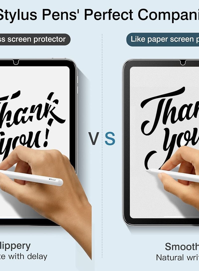 Paperfeel Screen Protector Compatible with iPad Mini 7th 8.3 inch 2024 and iPad Mini 6 8.3 inch 2021, Anti-Glare/Drawing and Writing Smooth/Support Apple Pencil Protector Film, Matte - Image 4