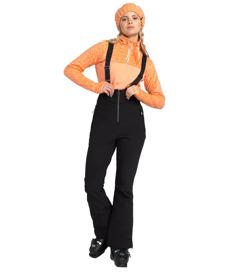 Roxy Women's Summit Softshell Bib Pants â€“ 15K Waterproof SLIM Fit Snow Bib, Stretch Fabric, Knee Padding, Anthracite, Medium - Image 1