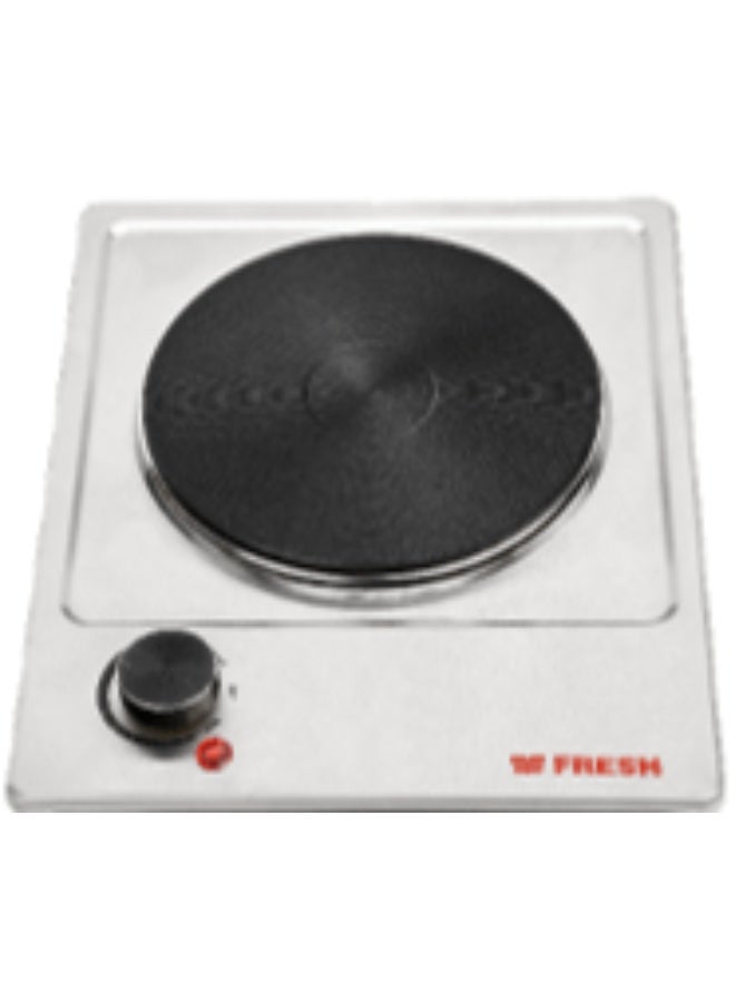 Fresh 1-Burner Stainless Steel Electric Hob White EC01-1HP