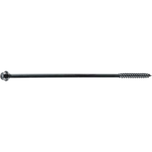 FastenMaster FMTLOK08-12 TimberLOK Heavy-Duty Wood Screw, 8 Inches, 12-Count,Black - Image 1