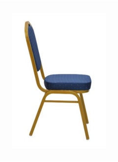 KARNAK Karnak Series Crown Back Banquet Chair In Fabric Steel Frame For Weddings Banquets Ceremony Hotel Dining Parties HDC6-BLUE  - Image 3