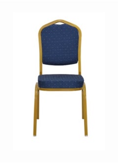 KARNAK Karnak Series Crown Back Banquet Chair In Fabric Steel Frame For Weddings Banquets Ceremony Hotel Dining Parties HDC6-BLUE  - Image 4