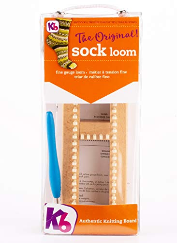 Authentic Knitting Board Sock Loom Original, Fine Gauge Wood Loom - Image 1