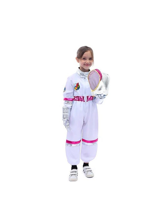 Children Astronaut Space Suit Costume,Kids Space Jumpsuit Space Pretend Dress Up Role Play Set for Kids Cosplay - Image 1