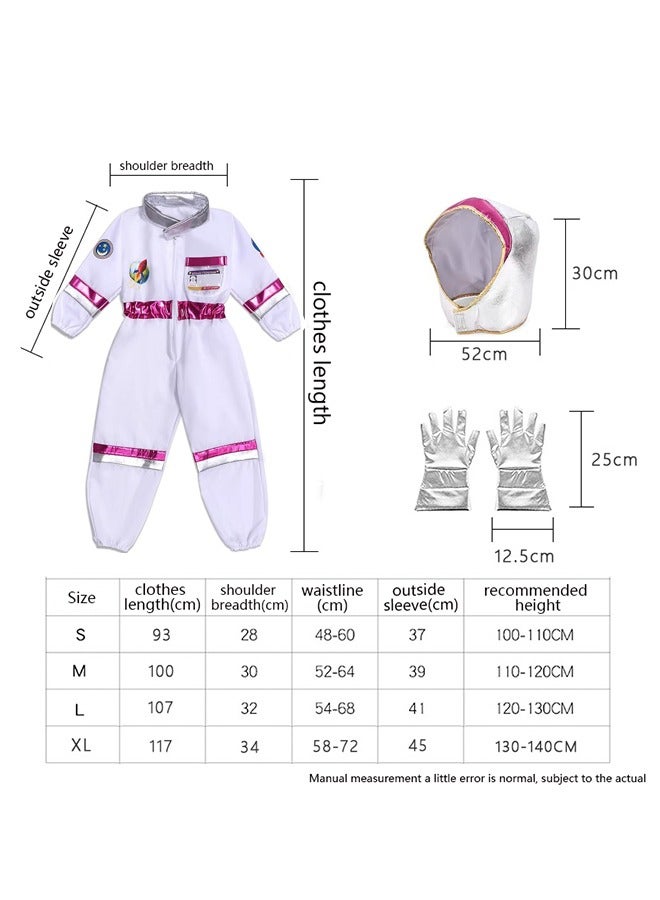 Children Astronaut Space Suit Costume,Kids Space Jumpsuit Space Pretend Dress Up Role Play Set for Kids Cosplay - Image 2