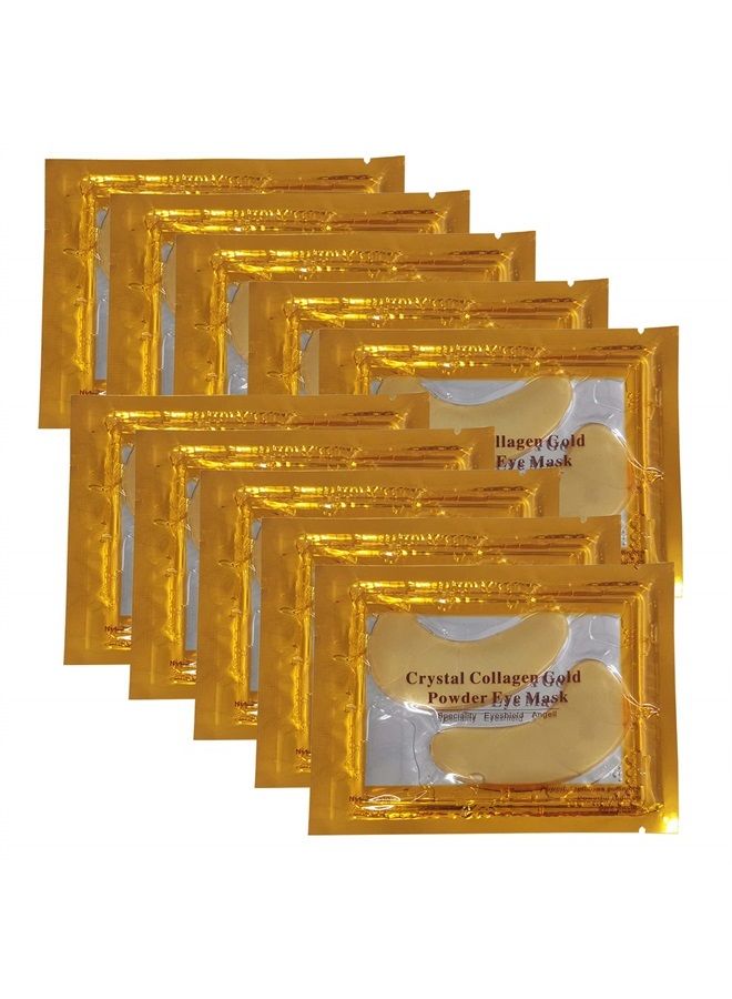Vandarllin 24K Gold Powder Gel Collagen Eye Masks Sheet Patch, Remove Bags,Dark Circles &Puffiness,Reduce Wrinkle,Moisturising,Hydrating,Uplifting Whitening,for Blackheads (10 Pairs) - Image 1
