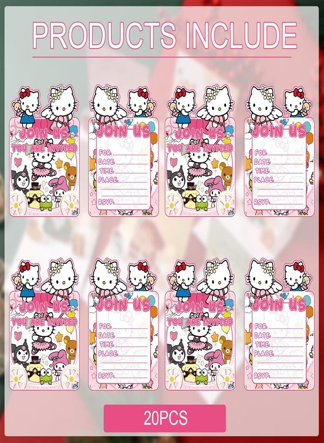 MUSNOW 20Pcs KT birthday party supplies Invitation card for Melod birthday party decoration (invitations) - Image 4