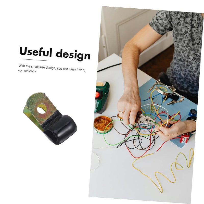 Tehaux 50 Pack Stainless Steel Cable Clips With Rubber Cushion For Wire Management - Image 5