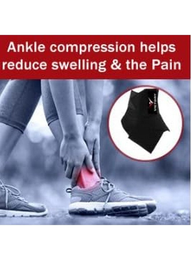 Victory Cotton Adjustable (Pack Of 1) Ankle Brace Support Compression Foot Pain Relief Ankle Support - Image 3
