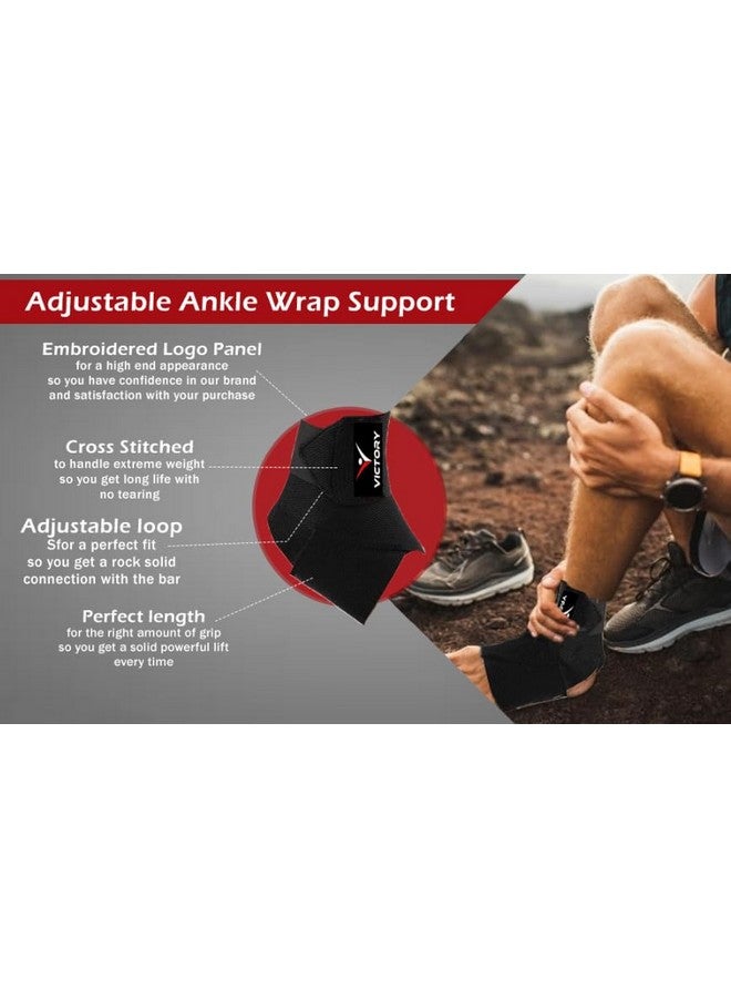 Victory Cotton Adjustable (Pack Of 1) Ankle Brace Support Compression Foot Pain Relief Ankle Support - Image 4