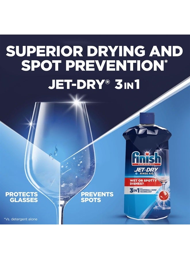 Finish Jet-Dry Liquid Rinse Aid, Dishwasher Rinse and Drying Agent, 23 fl oz, Packaging may vary - Image 2