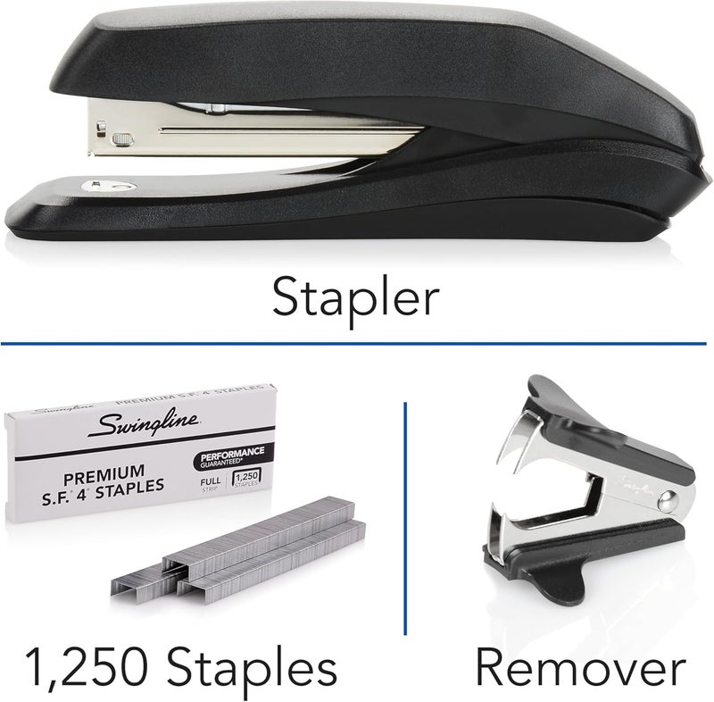 Swing Line Stapler Value Pack, 20 Sheet Capacity, Jam Free, includes Stapler, 1250 Staples and Staple Remover, Black (54567) - Image 4