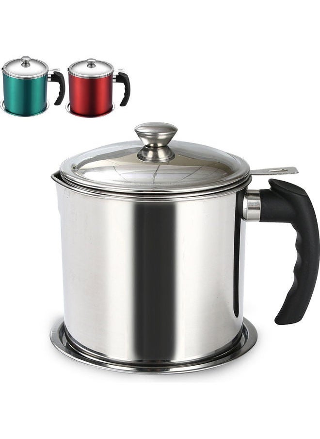Generic - Oil Storage Container with Fine Mesh silver 17.00 x 14.50 16.50cm - Image 1