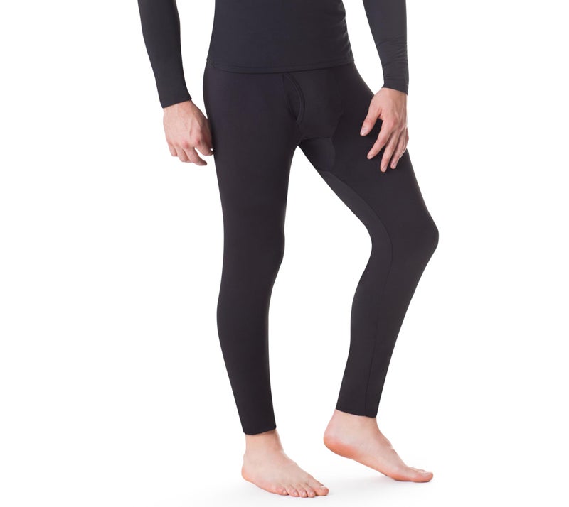 ROCKY Men's Thermal Underwear Men Long Johns for Men Thermal Pants Mens Long Underwear Bottoms Warm Mans Base Layer Pants (XXX-Large, Black, Standard Weight 185 GSM, One Pack) - Image 1